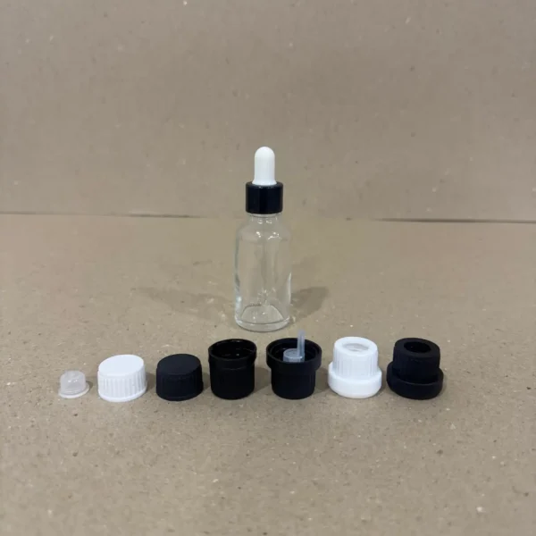 30 ML/CC 18 PP Şeffaf Cam Ecza Şişe