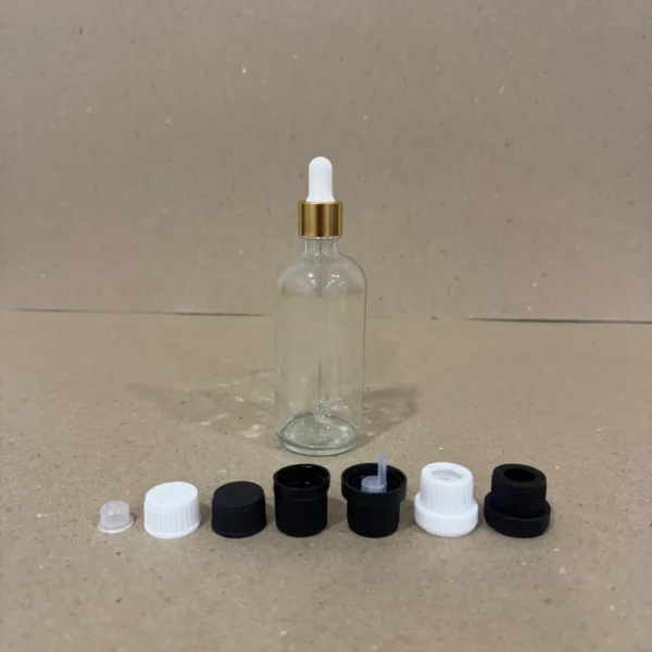 100 ML/CC 18 Pp Şeffaf Cam Ecza Şişe